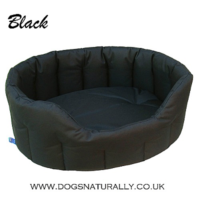 Oval Waterproof Dog Beds (Black)